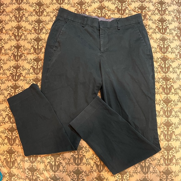 Dark Green Express Dress Pants - Picture 1 of 5